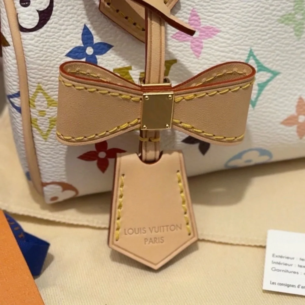 Louis Vuitton x Murakami Nano Speedy White Multicolor Monogram - Picture 5 of 10